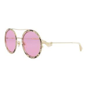 Gucci Womens Round/Oval Ivory Gold Pink Fashion Designer Eyewear